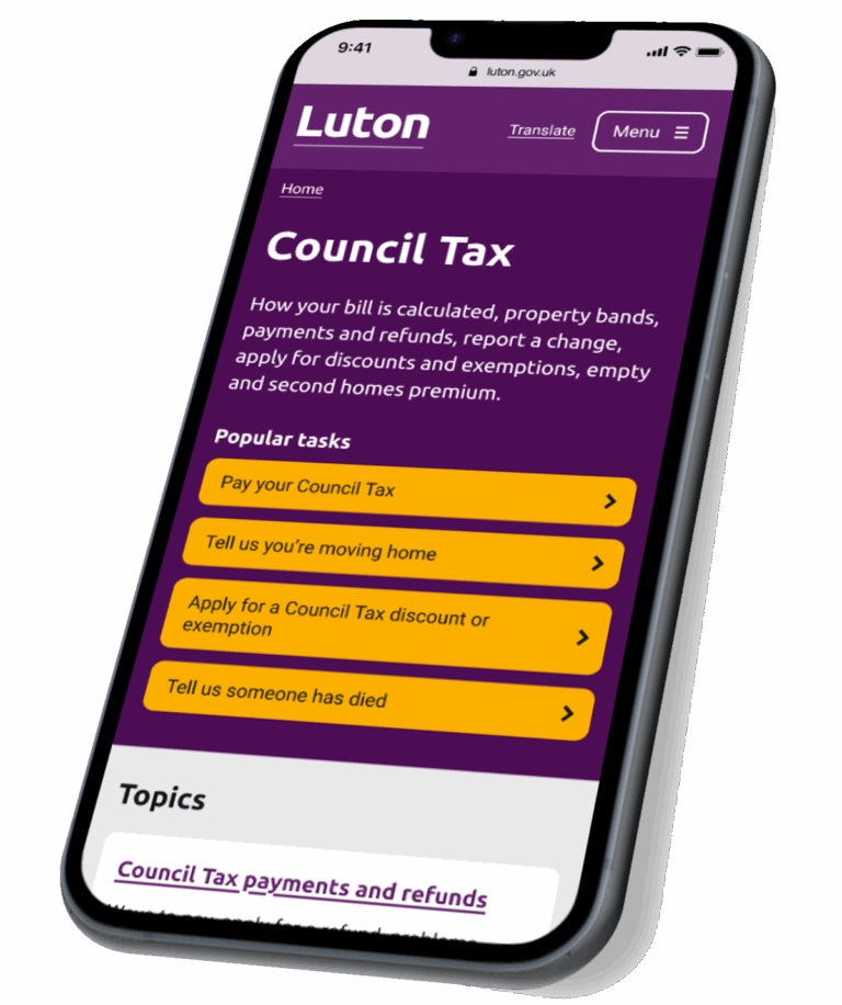Image showing how our new and updated website will look once it goes live, with a modern look based on the user journey and our brand.