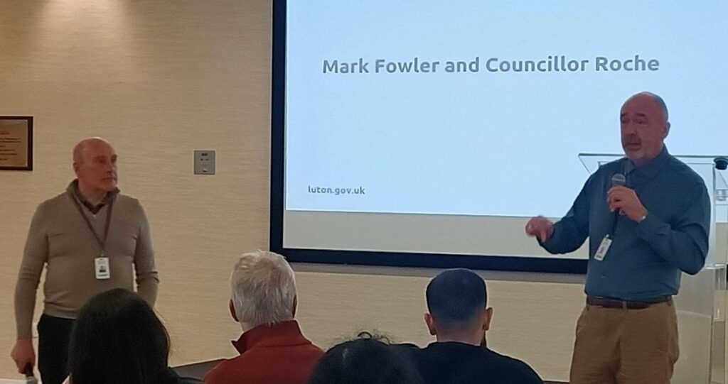 Image showing our Chief Executive and councillor for housing.