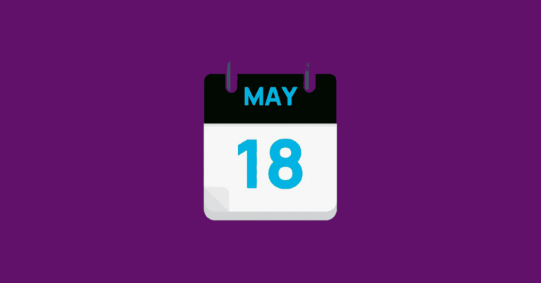 Image showing daye of blog post: 18 May