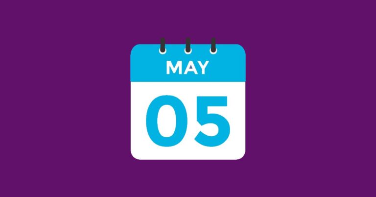 Image showing date of 5 May