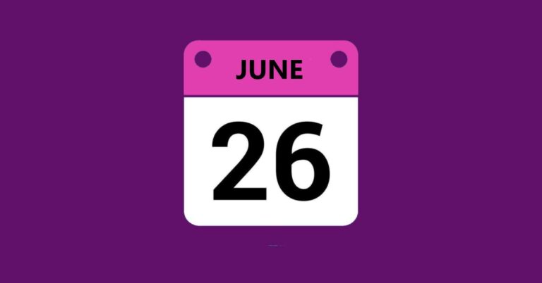 Shows date - 26 June