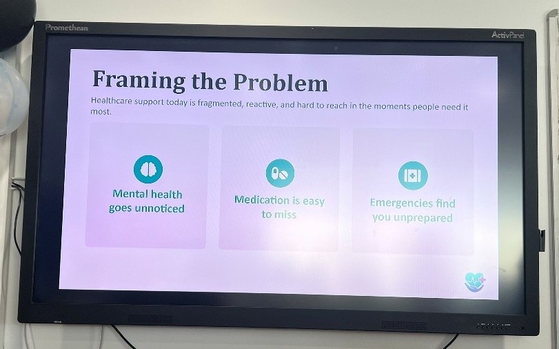 Photo of screen from event