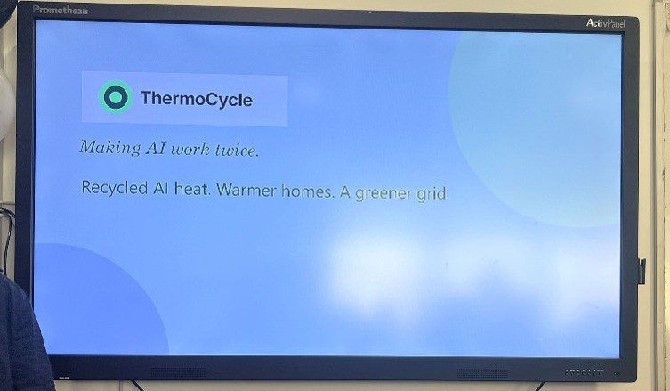 Photo of screen from event