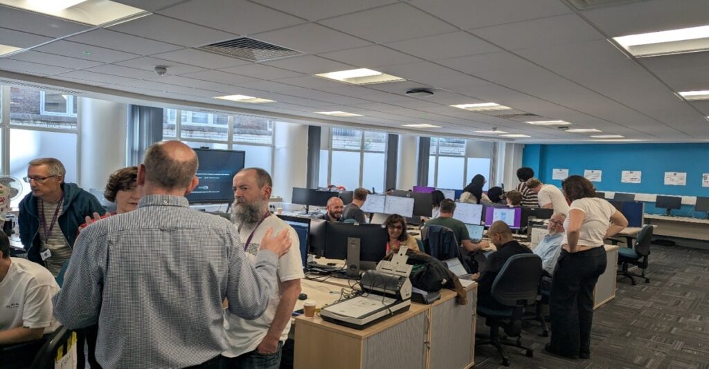 Image of one of two DDaT Luton teams, working on AI agent solutions.